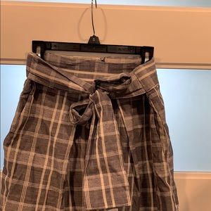 Plaid mini skirt